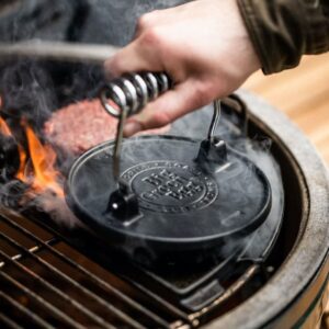 Cast Iron Burger Grill Press