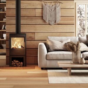WIKING-Mini-4 wood stove with wood store